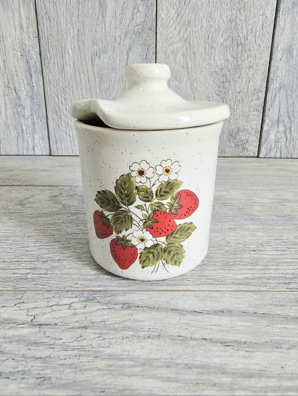 McCoy Strawberry Country Condiment Jar